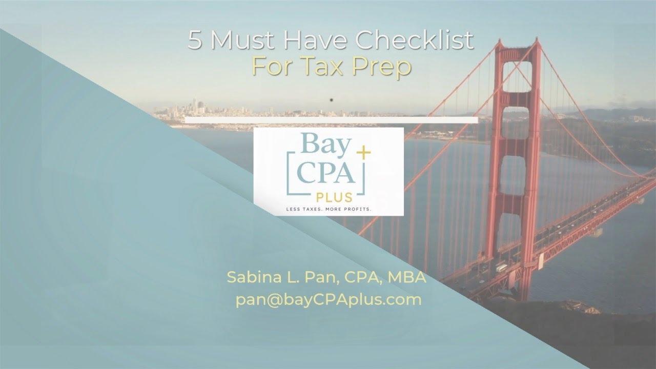 Your Must Have Checklist for Tax Preparation
