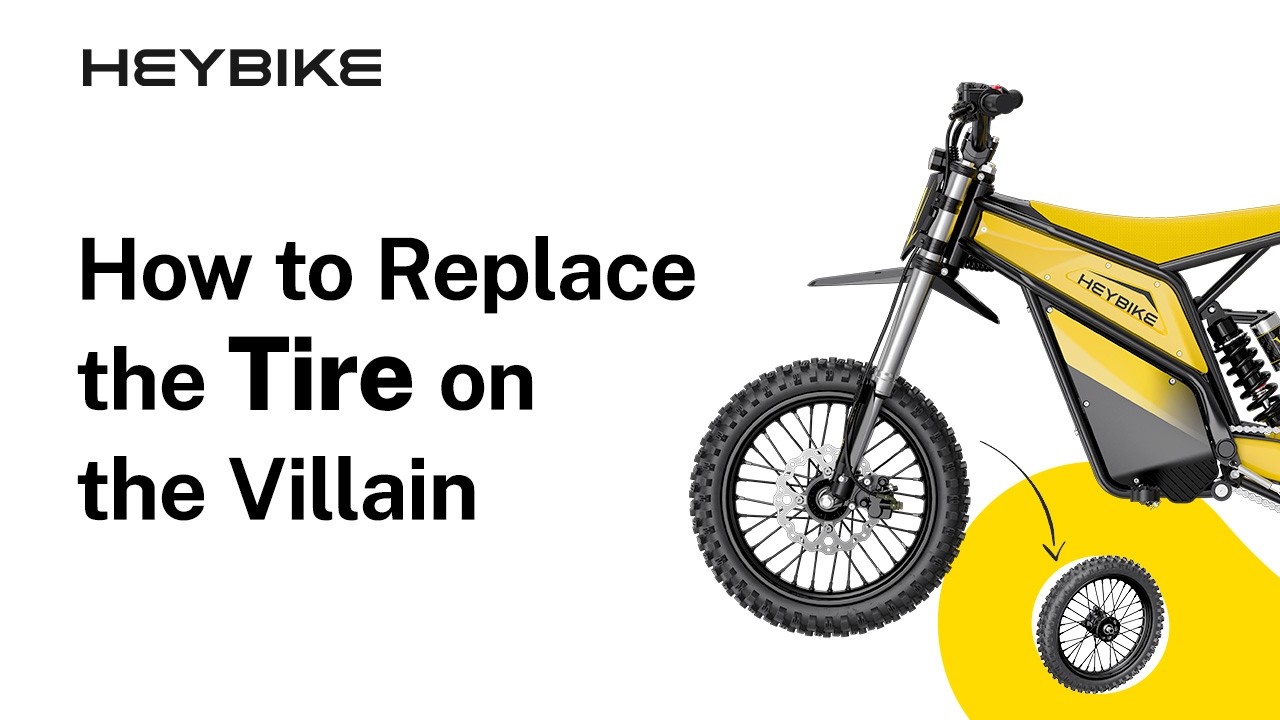 Heybike Station | How to Replace the Tire on the Villain