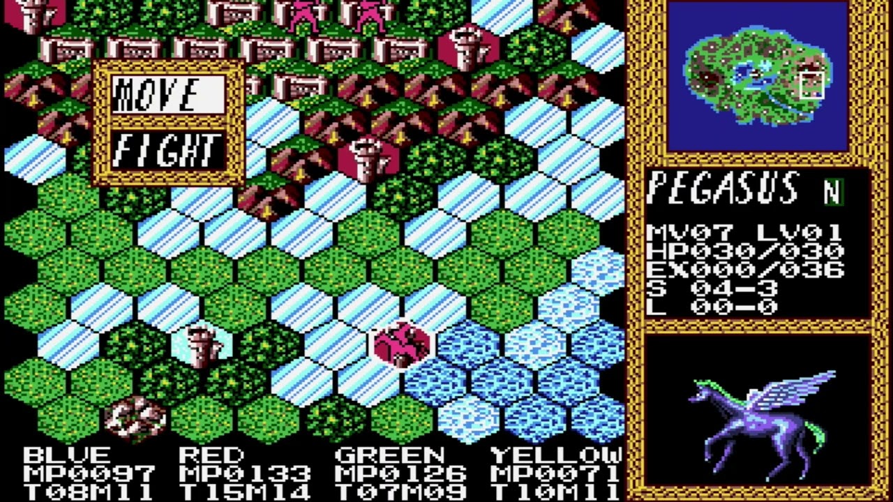 Master of Monsters Map Circle Wizard 60 MP Sega genesis
