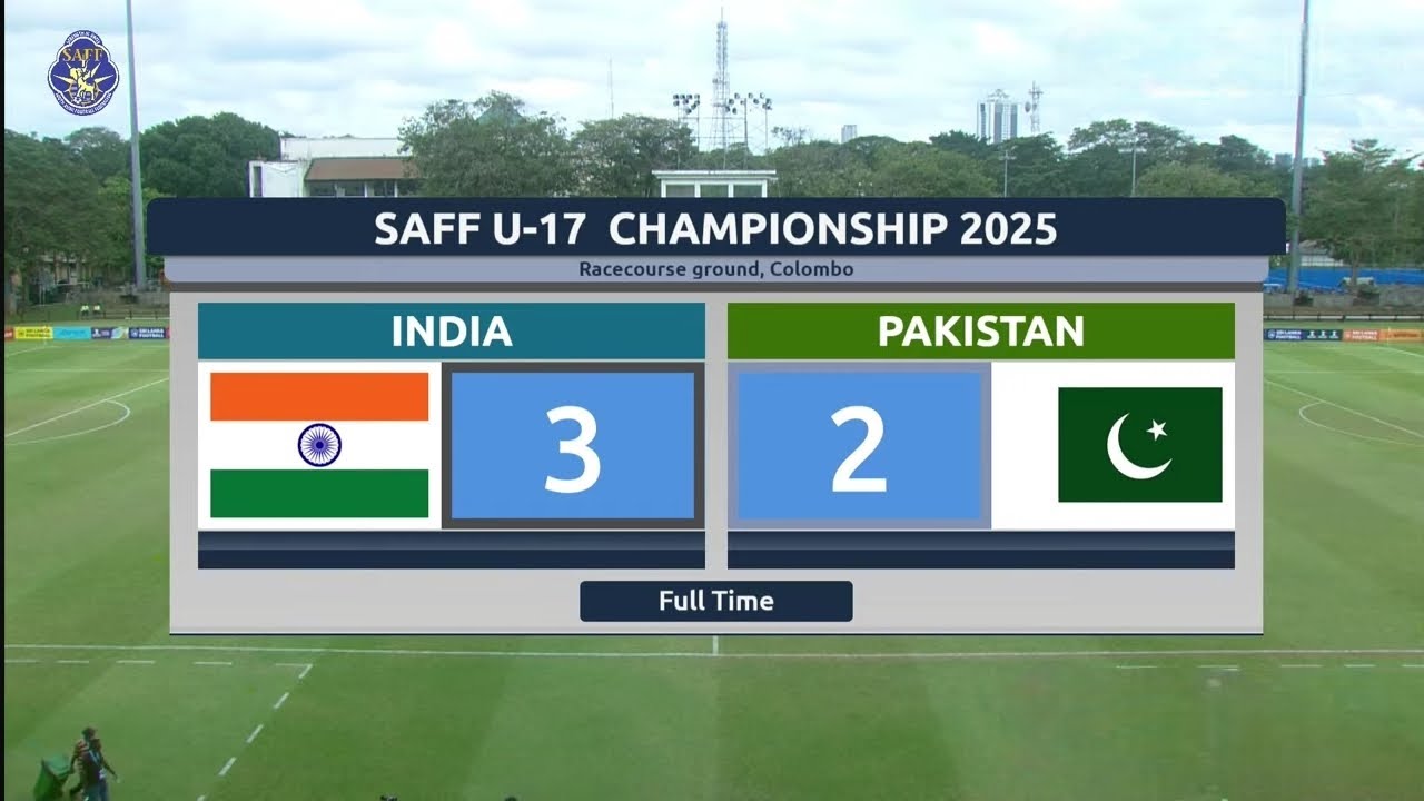 PAKISTAN VS INDIA | SAFF U17 CHAMPIONSHIP 2025 | HIGHLIGHTS #IndvsPak 
