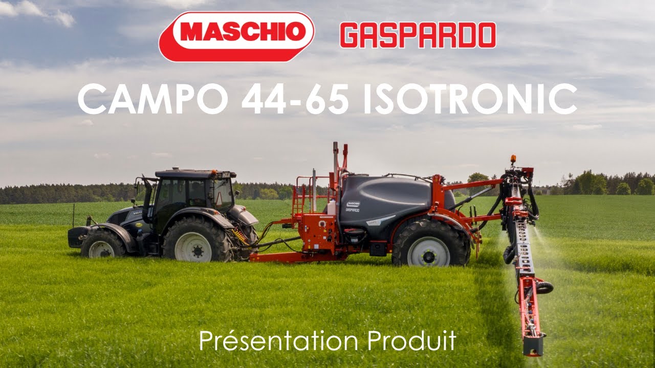 CAMPO 44-65 ISOTRONIC - Présentation produit d'un nouveau pulvérisateur trainé par MASCHIO GASPARDO