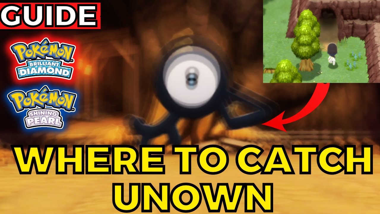 Где поймать Unown в Brilliant Diamond Shining Pearl Guide