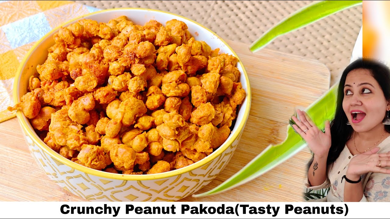 बादाम पकौड़ा महिनो तक चलने वाले|Masala Crispy Peanuts Recipe|Crunchy Tea Time Tasty Snacks |Fritters