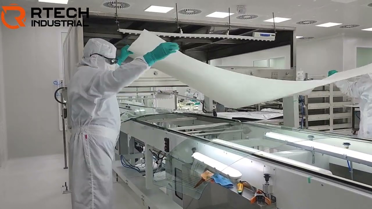 Linea de Conveyors de cintas - Ensamble de vidrio Vehicular