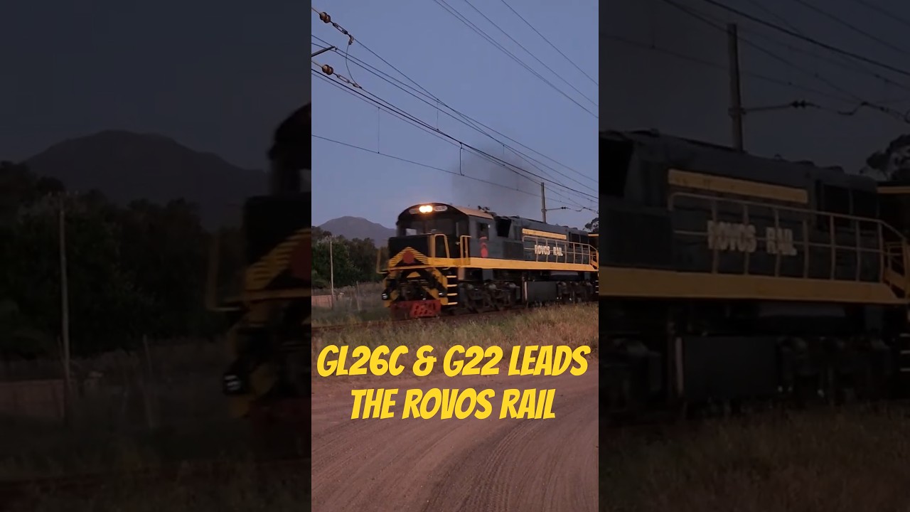 GL26C number 2155 leads the Pretoria bound Rovos Rail out of Malan station