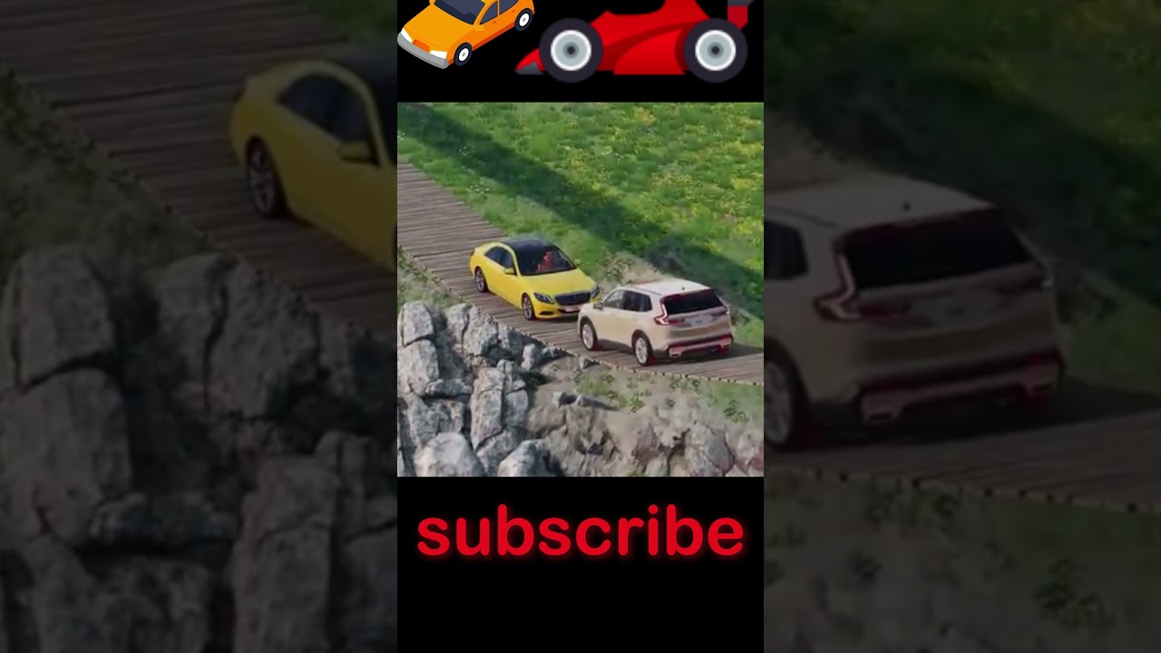 Ultimate Car Durability Test! #beamngphysics #funny #bridgechallenge