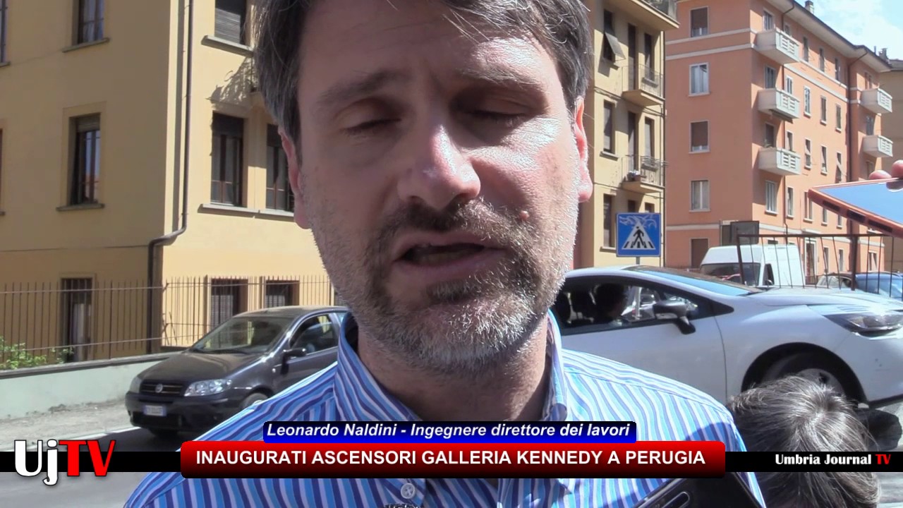 Inaugurati gli ascensori della galleria Kennedy a Perugia, importo di 840 mila euro