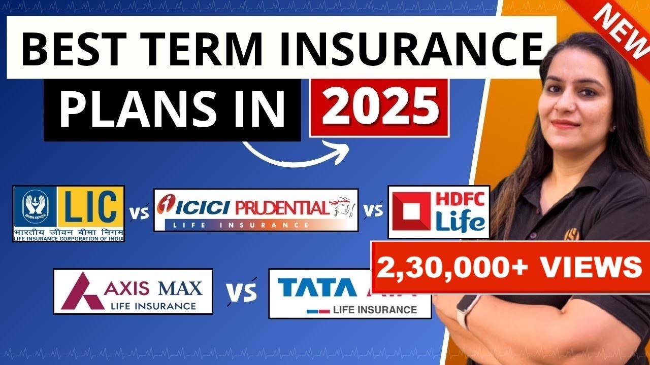 TOP 5 Term Insurance Plans in 2025 | TERM INSURANCE COMPARISON IN INDIA | Gurleen Kaur Tikku