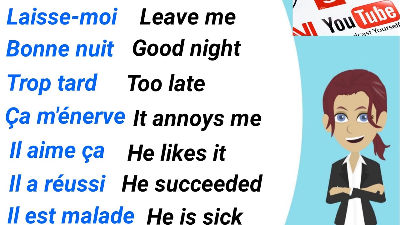 Simple sentences to easily learn French. | Learn french and English |🇨🇵🇬🇧
