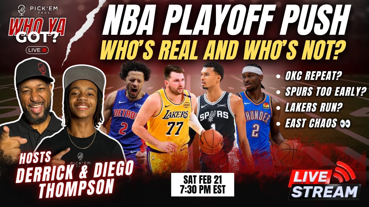 NBA Playoff Push: Who’s Real & Who’s Not? | OKC, Lakers, Spurs & East Chaos LIVE