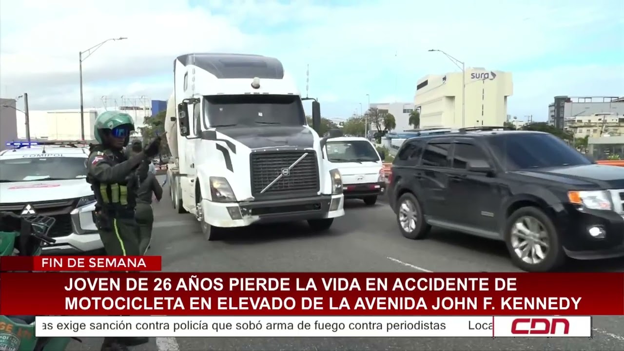 Joven pierde la vida en accidente de motocicleta en elevado de la avenida John F. Kennedy