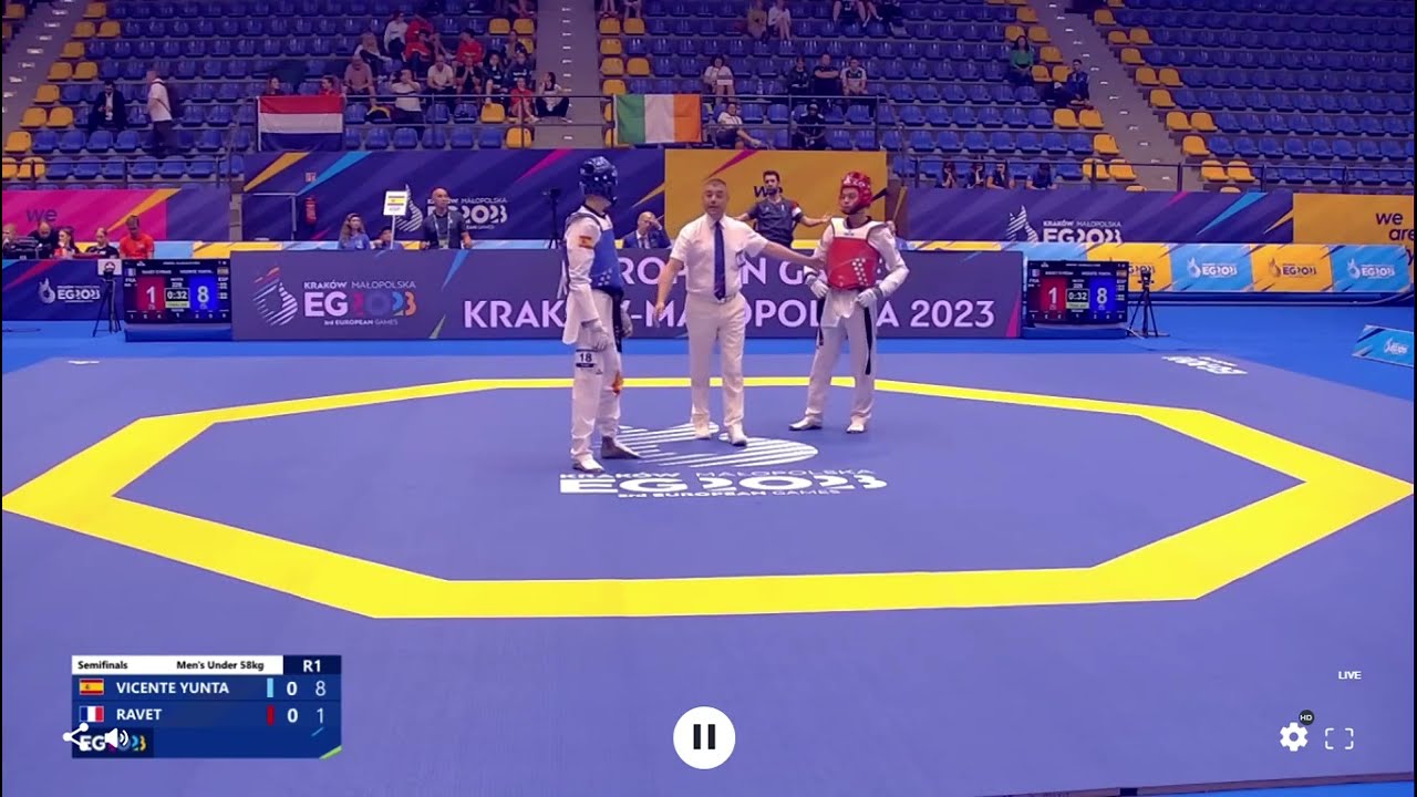 Adrian VICENTE YUNTA (ESP) VS Cyrian RAVET (FRA) - M-58 SF. 3rd European Games 2023