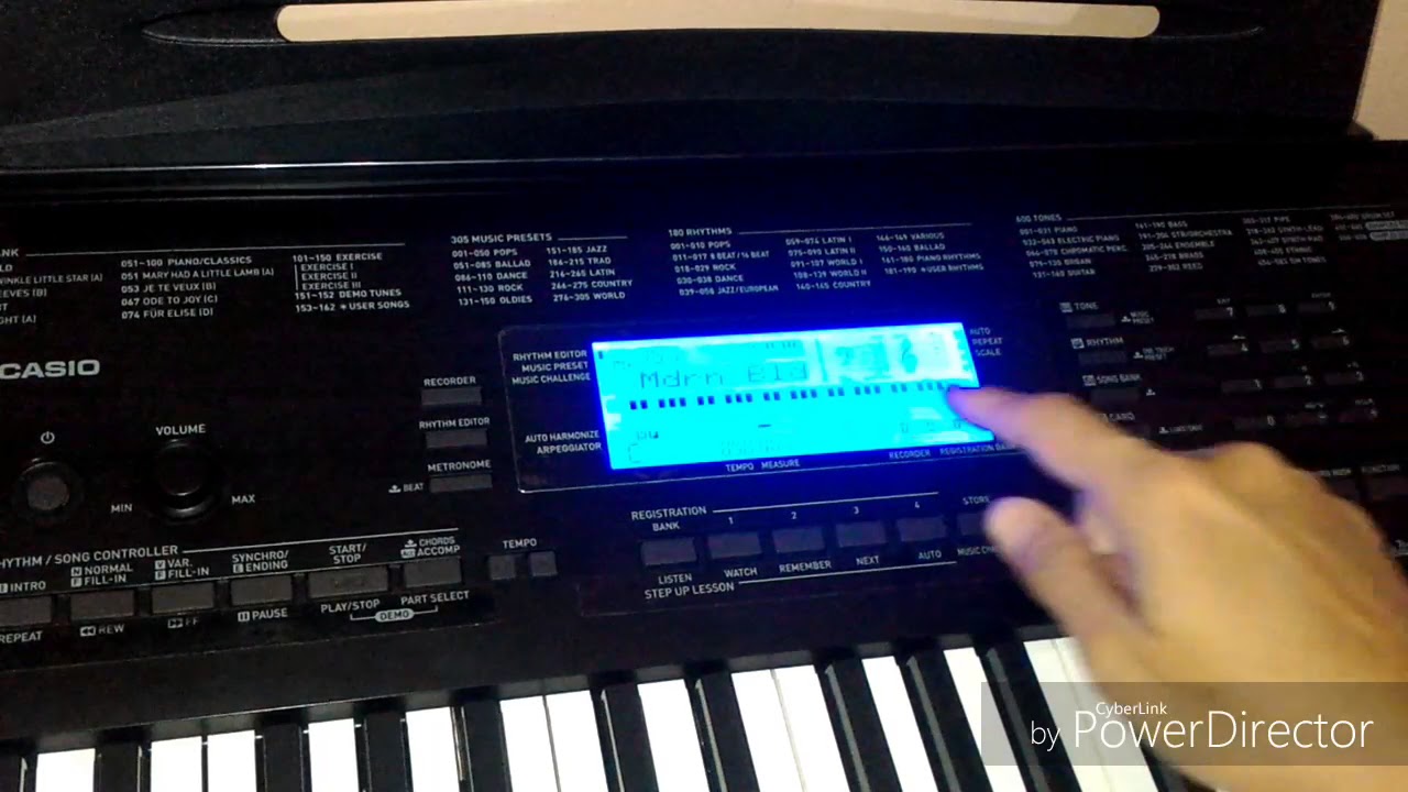 Casio CTK 5200 dan Rhythm Editor