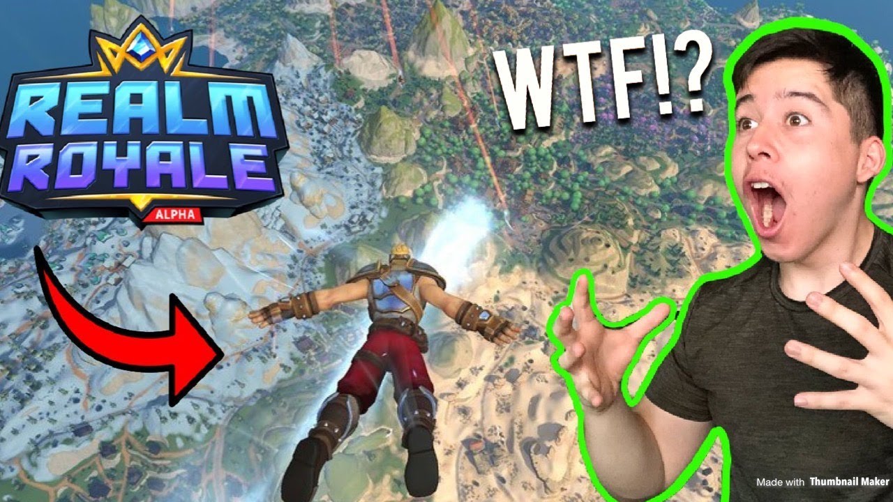 FIRST TIME PLAYING REALM ROYALE (BATTLE ROYALE) *REACTION*