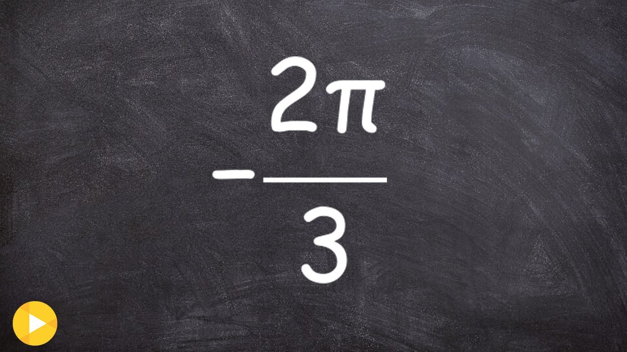 Learn how to convert a negative angle in radians to degrees