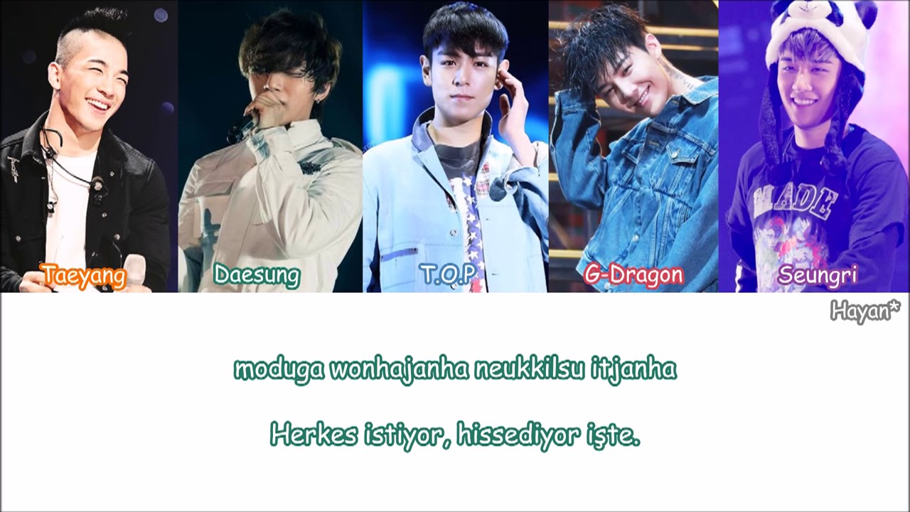 Bigbang - So Fresh, So Cool Turkish Sub./Türkçe Altyazılı [Color Coded]