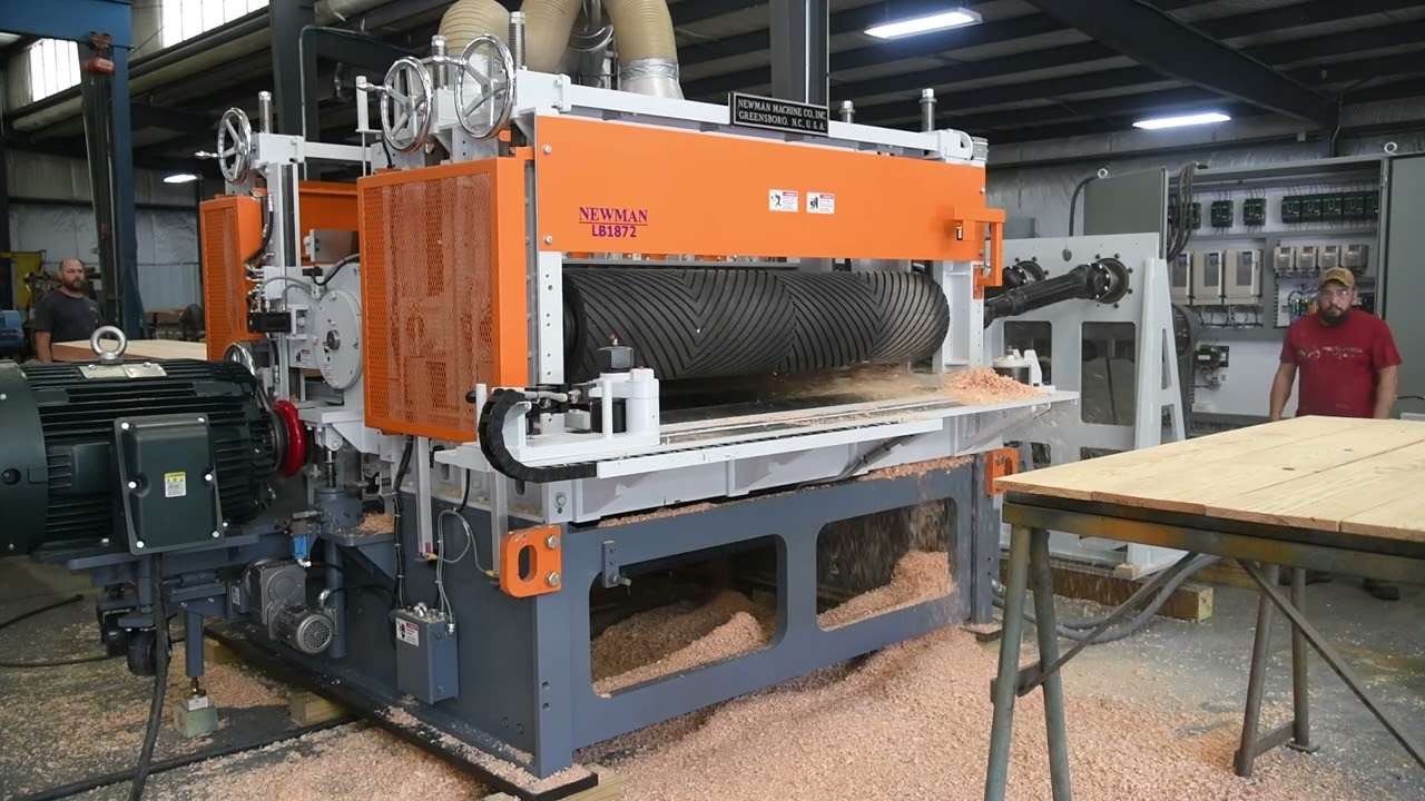 Newman LB-1872 Glulam Beam Planer - Test - Newman Facility