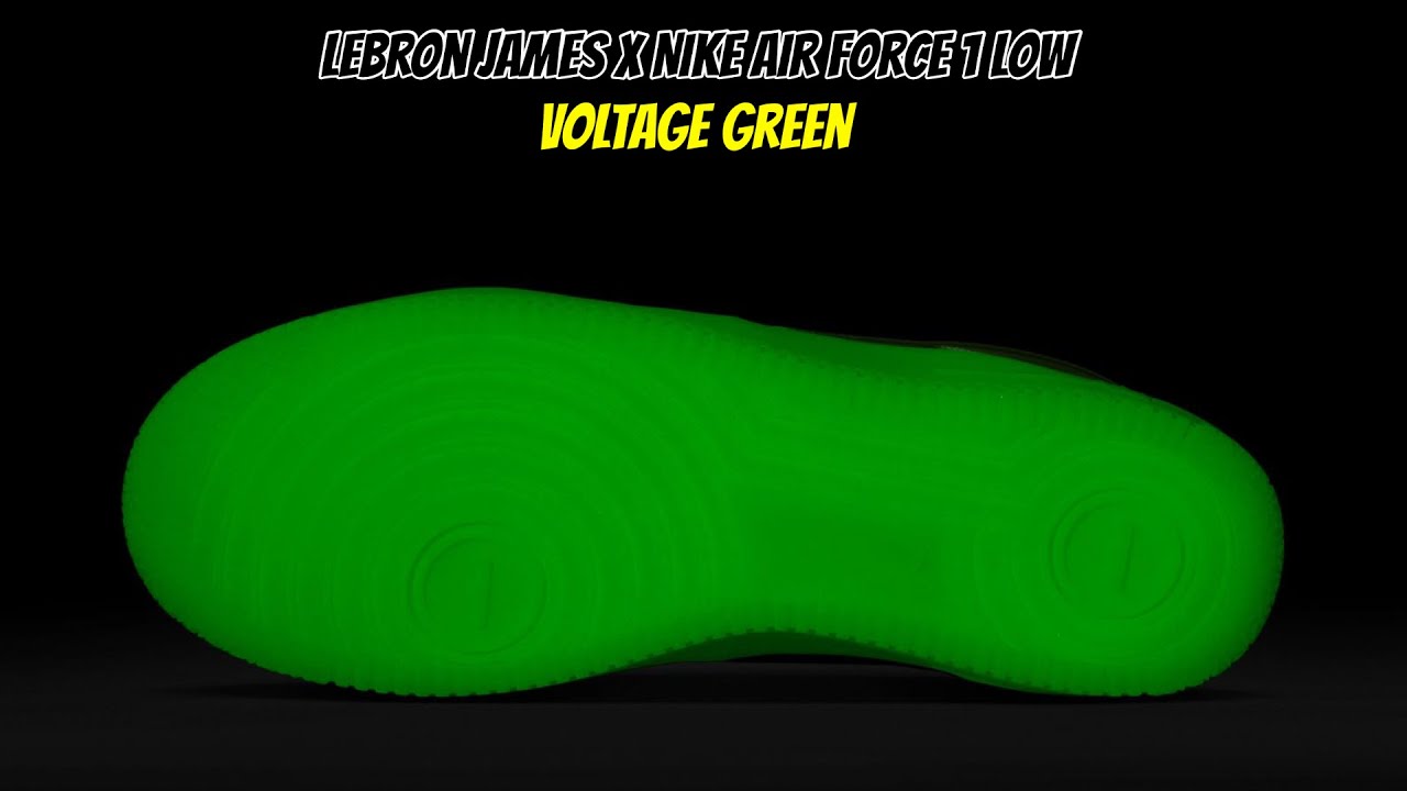 Lebron James x Nike Air Force 1 Low Voltage Green
