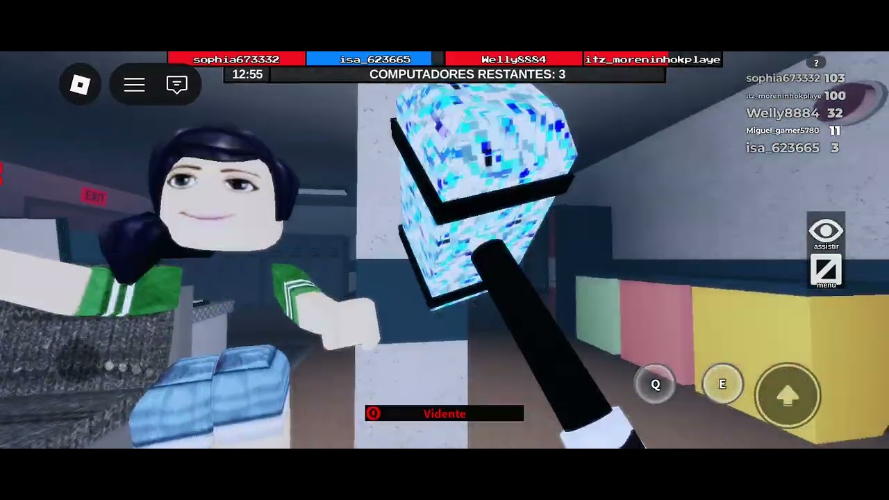 Jogando com minha skin preta parte 1|Flee The Facility-roblox