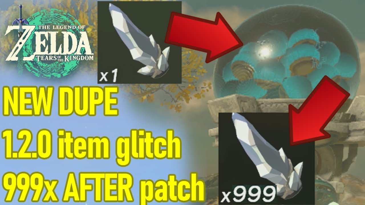 NEW working 1.2.0 item duplication glitch for Zelda Tears of the Kingdom