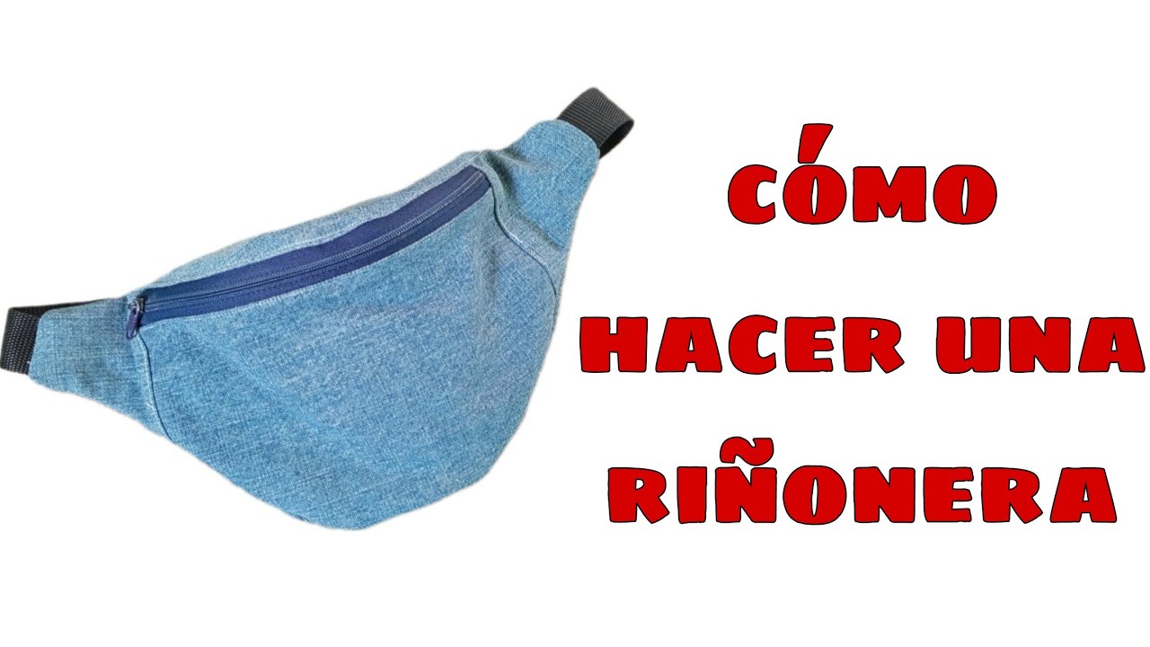 DIY 🔝 Como hacer una riñonera facil paso a paso