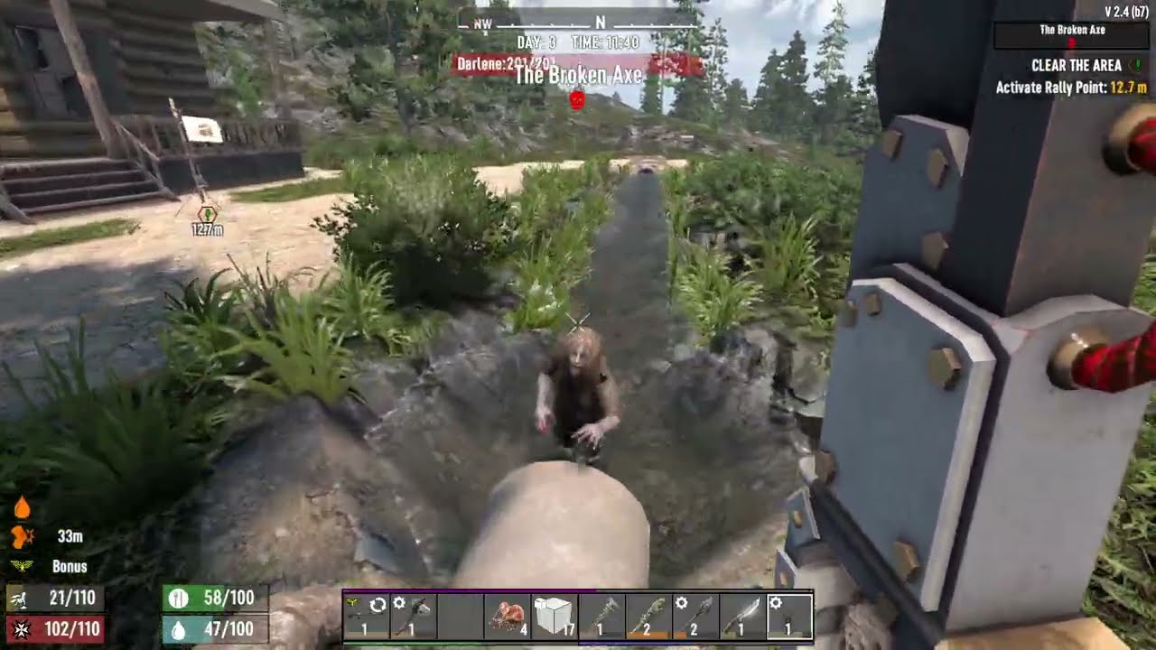 7 days to die Grimmdark 40k Mod Day 3  Found  a New Base