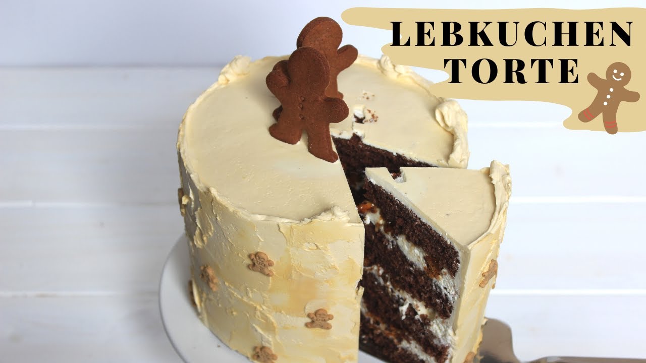Lebkuchentorte | Schokoladen-Haselnuss-Lebkuchen Torte mit Mascarponecreme | Weihnachtstorte