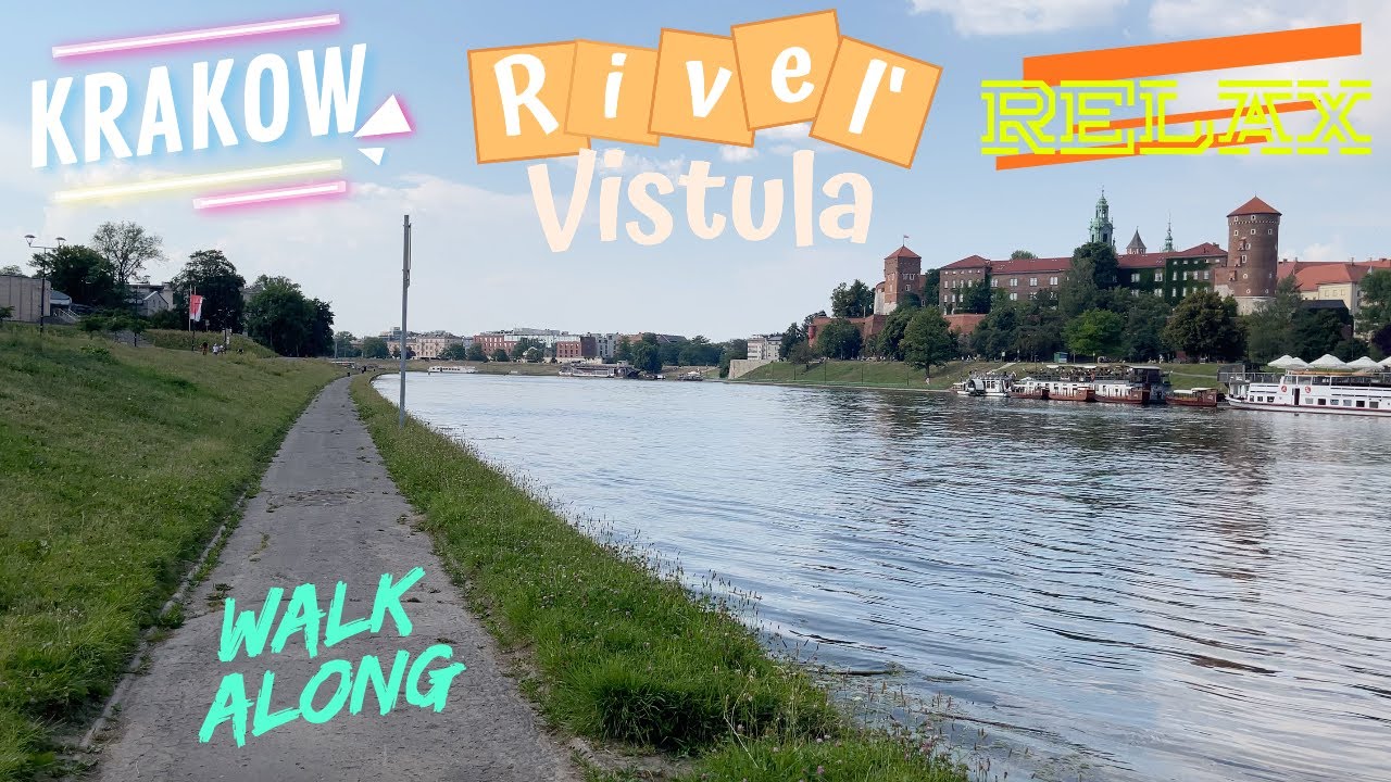 [4k] Relaxing walk along Vistula River bank Krak&oacute;w Poland Forum Przestrzenie 070122