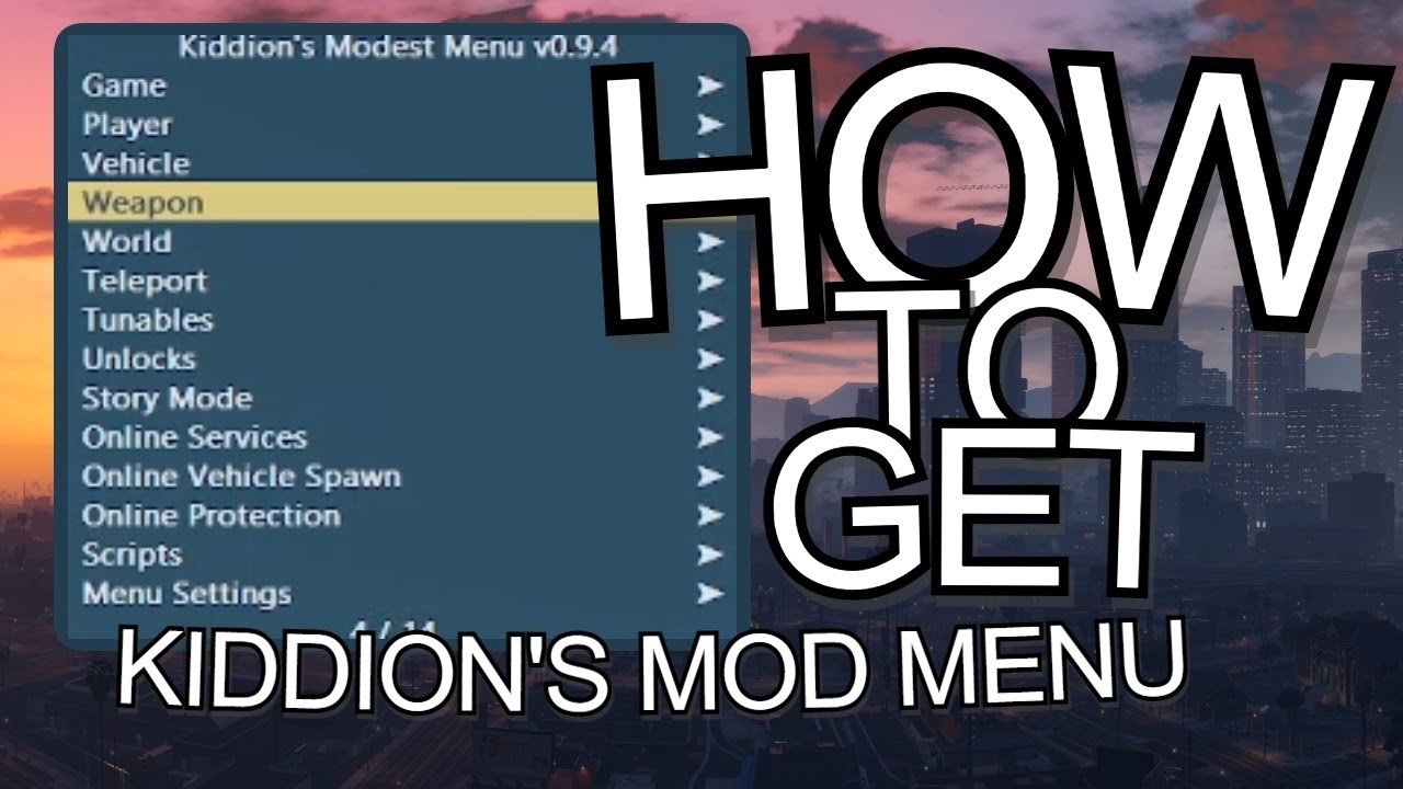 How To Get Kiddion's Mod Menu