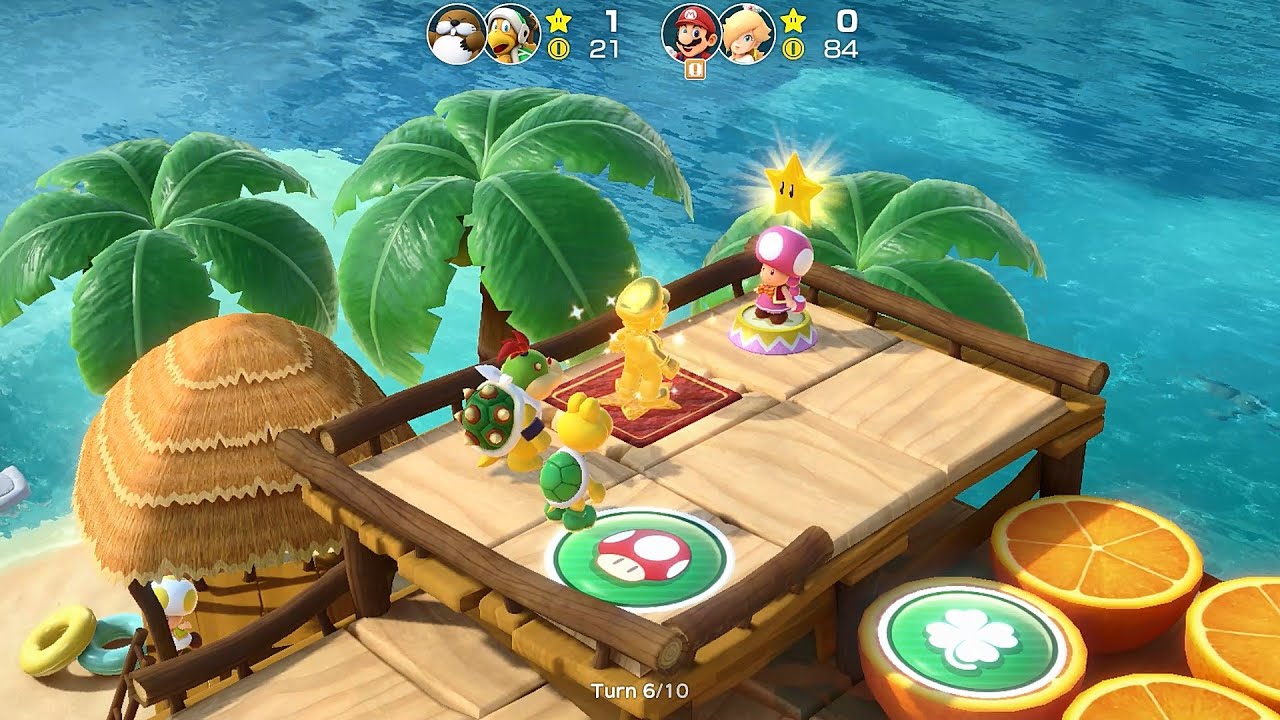 Super Mario Party Partner Party #2663 Watermelon Walkabout Mario & Rosalina vs Monty & Hammer Bro