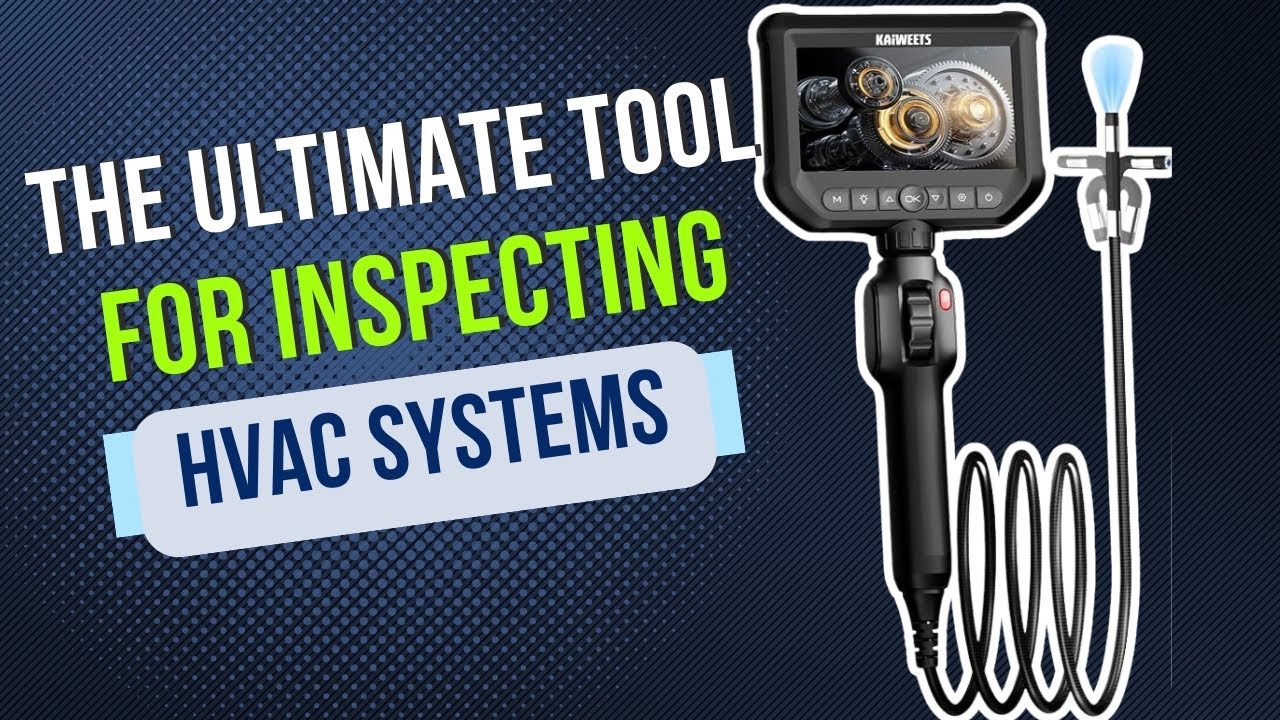 Inspect Furnace w/ KAIWEETS KBA01 Two-Way Articulating Borescope #havc #borescope #inspectioncamera
