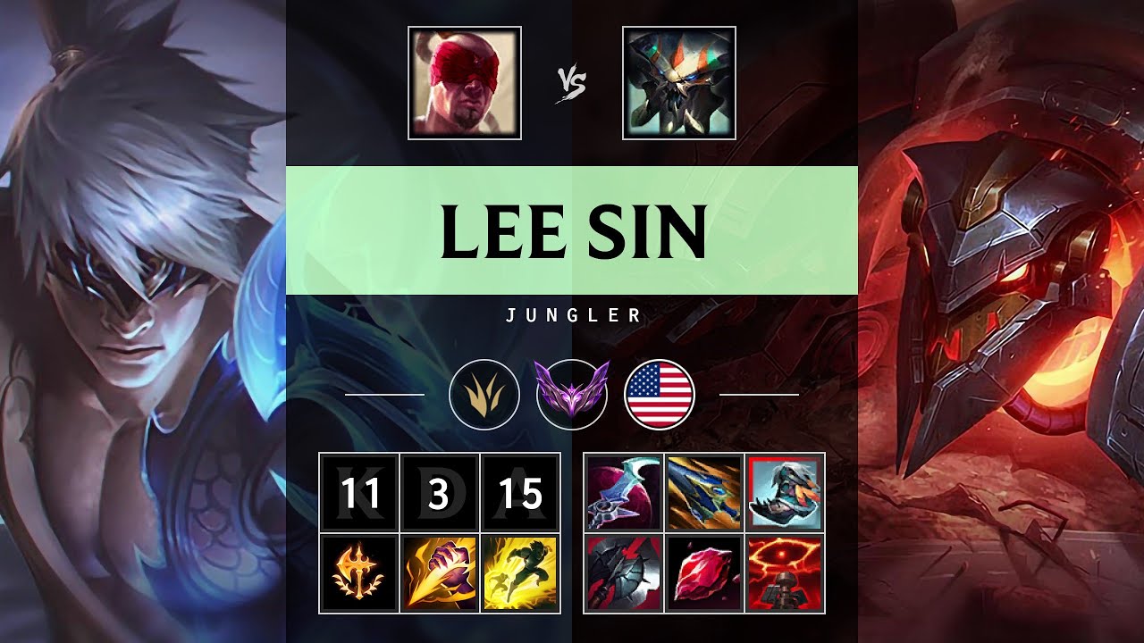 Lee Sin Jungle vs Skarner: Godlike - NA Master Patch 25.S1.1