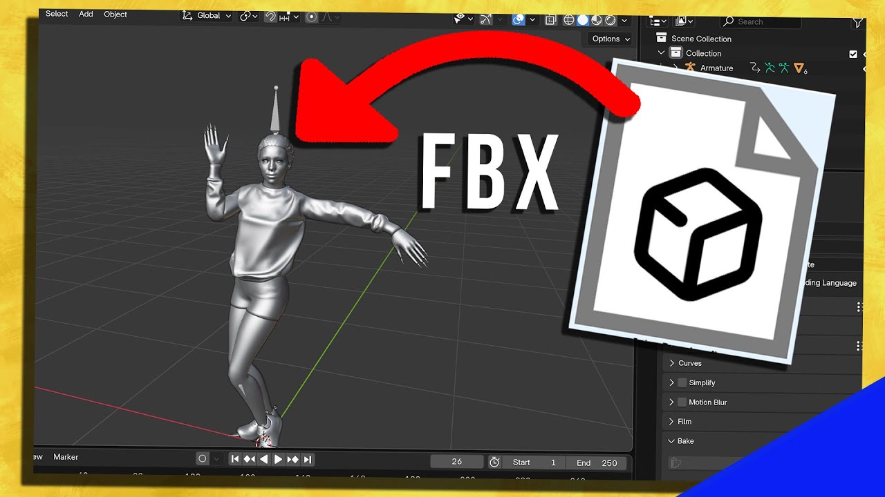 Как импортировать файлы FBX в Blender 3D