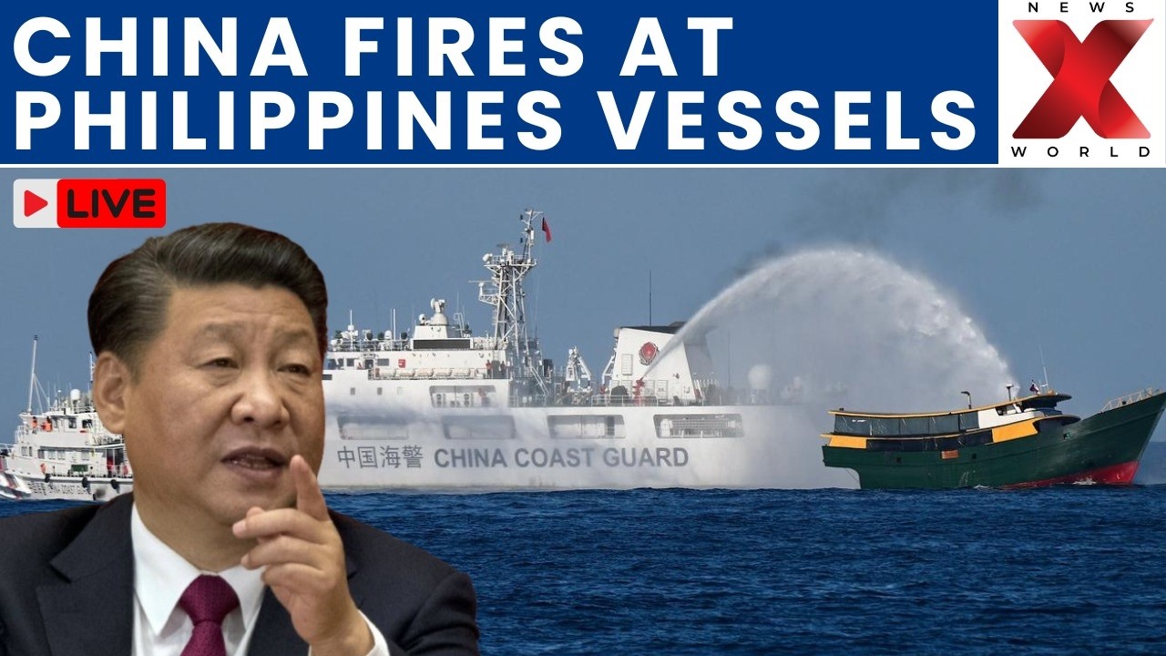 Philippines Vessel Attacked LIVE : Philippines Accuses China of Water Cannon Attack | NewsX World