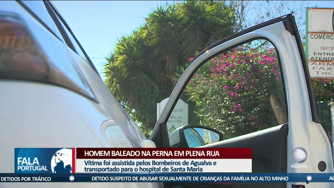 Homem baleado na perna em plena rua