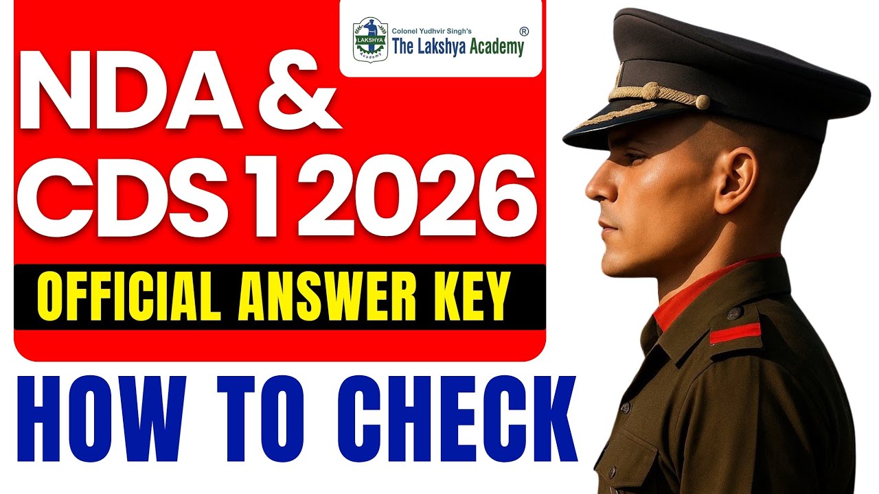 CDS 1 2026 OFFICIAL ANSWER KEY | NDA 1 2026 OFFICIAL ANSWER KEY | ENGLISH | MATHS | GS ANSWER KEY 🇮🇳