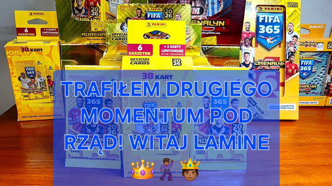 CO YAMAL!? DRUGI MOMENTUM! Z RZĘDU HAHA! OTWIERAM KARTY PIŁKARSKIE PANINI FIFA 365 2026