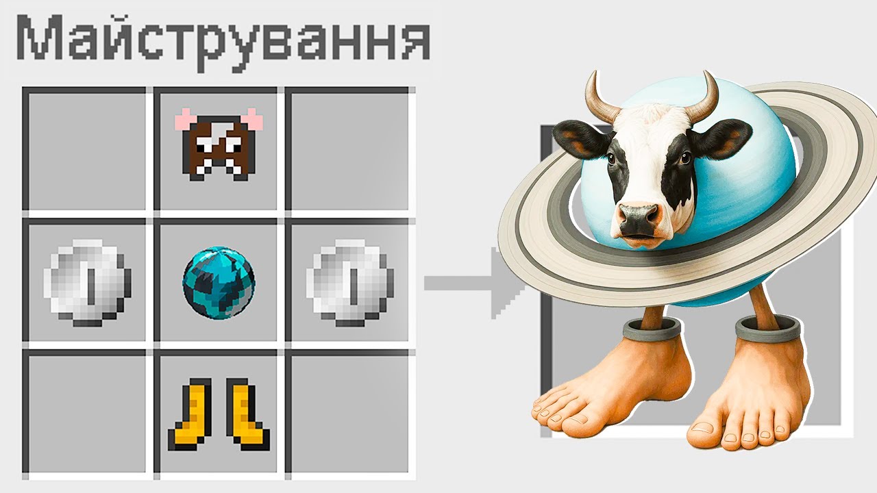 🇺🇦 ЯК ЗМАЙСТРУВАТИ ЛА ВАКА САТУРНІТА В МАЙНКРАФТ? БАКІ І МІКА СЕКРЕТНИЙ КРАФТ BRAINROT MINECRAFT