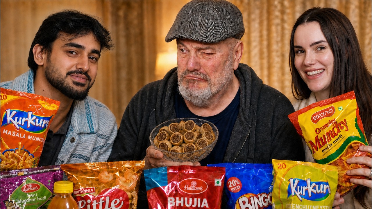 I Made Her Dad Try Indian Snacks😂
