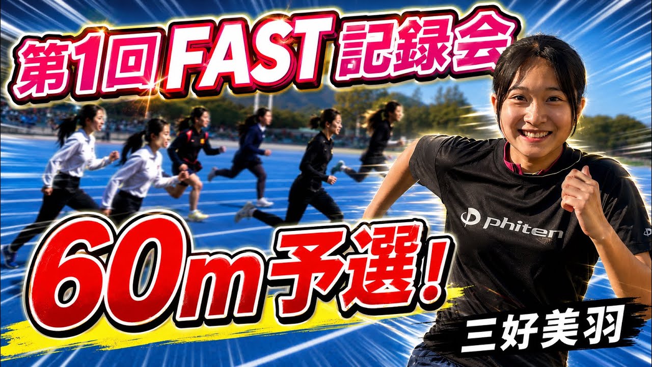 三好美羽 第1回FAST記録会！60m予選！！