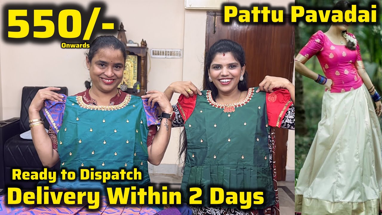 ✨ Pattu Pavadai Sattai for Kids | Latest Pongal Collection 2026 | Starting at Just ₹950 Aari Work