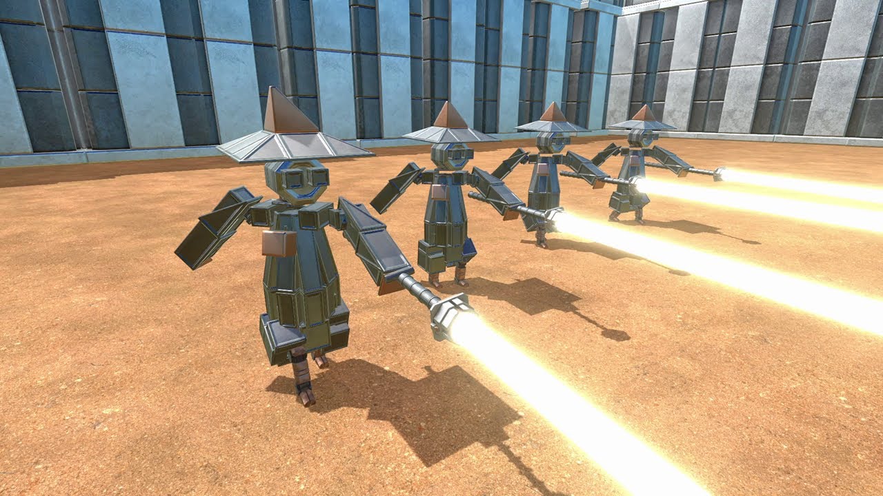 Various Warbot battles part 8. Wizard robot! - Age Of Warbots