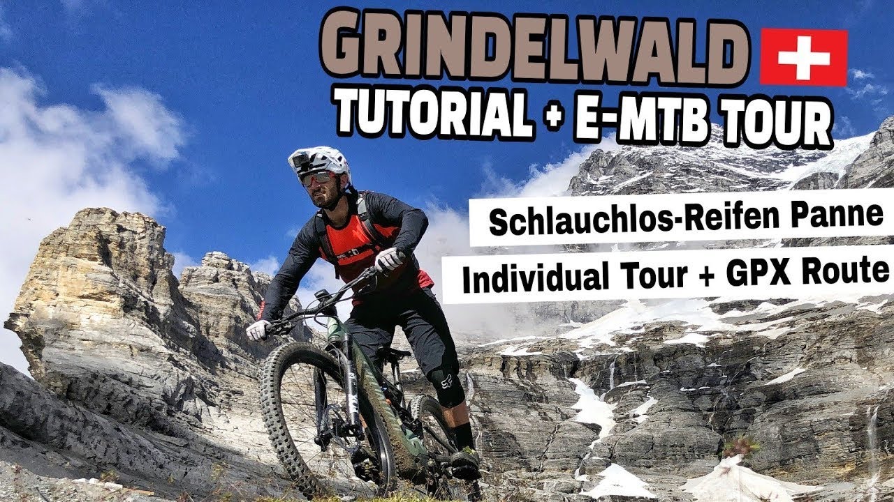 Tubeless-Reifen flicken Tutorial +  E-MTB Tour in Jungfrauregion Grindelwald | Leo Kast