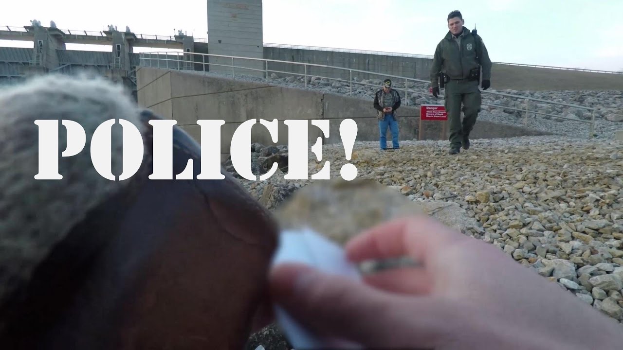 A Visit from the Police While Saugeye Fishing!