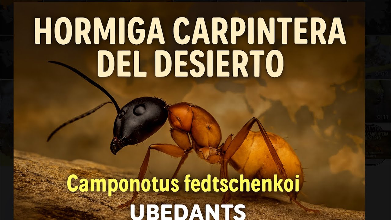 Camponotus fedtschenkoi: la hormiga carpintera del desierto @Ubedants 