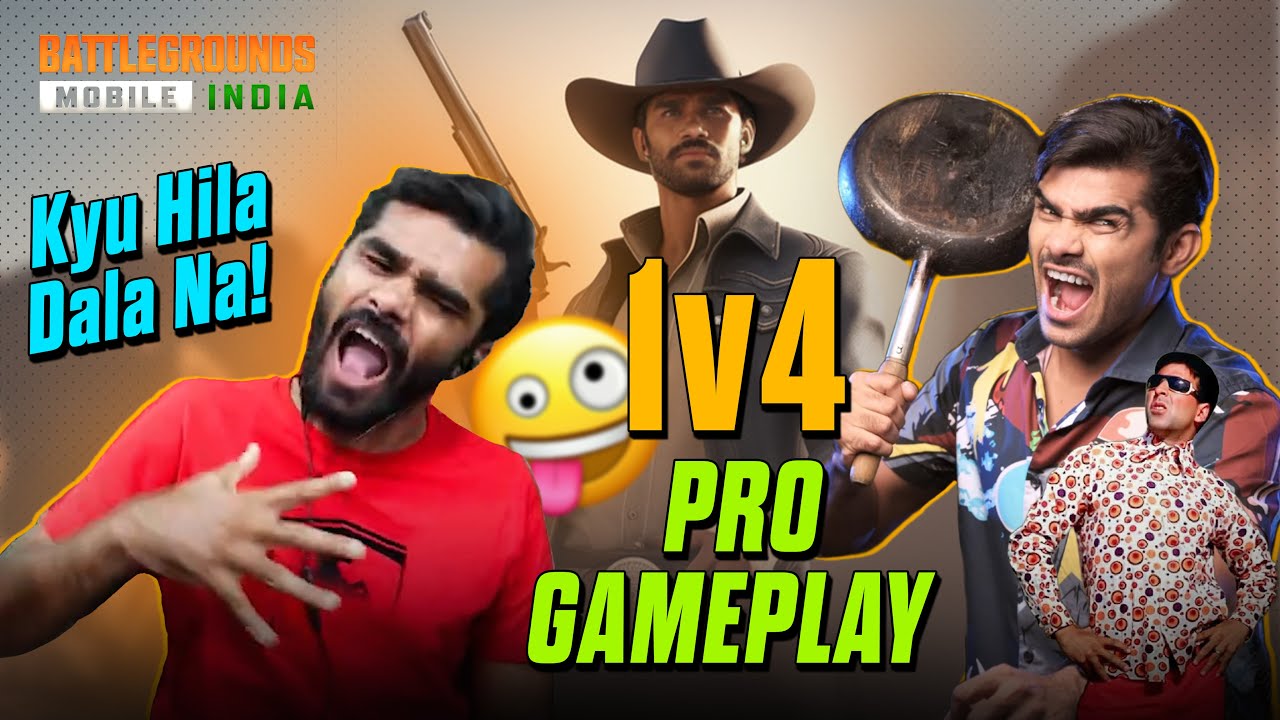 BGMI PRO GAMEPLAY 1V4