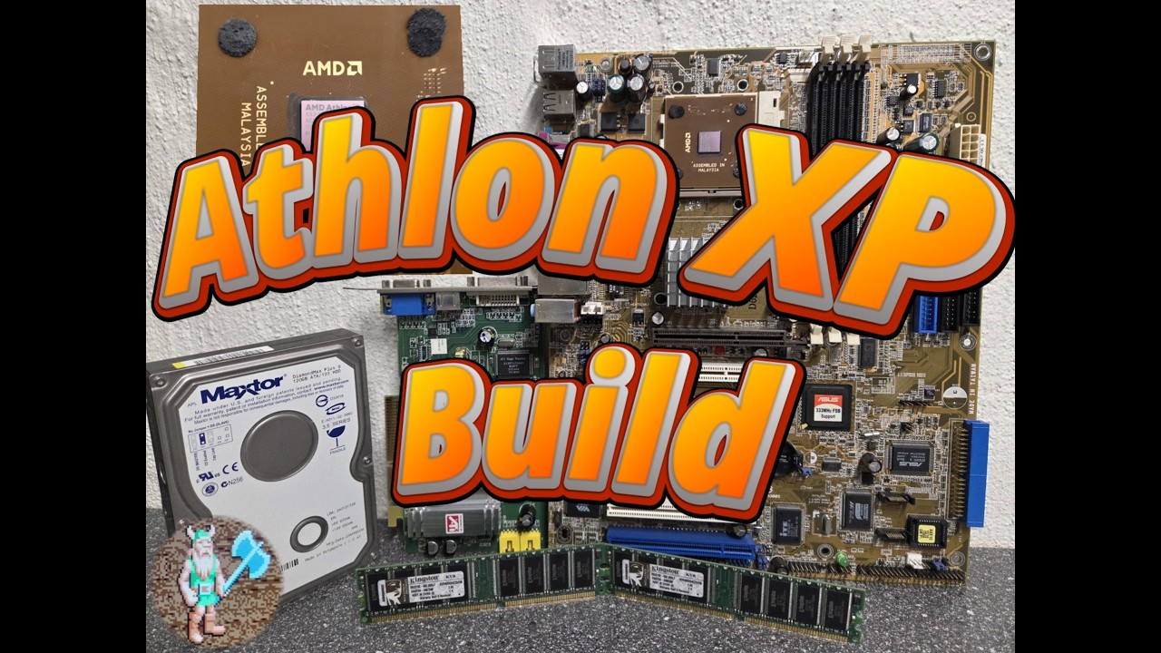 Ретро-ПК на базе Athlon XP, Ati Radeon 9600 и Asus A7V8X.