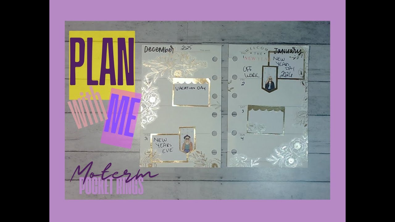 Moterm Pocket Rings ~ Plan with Me