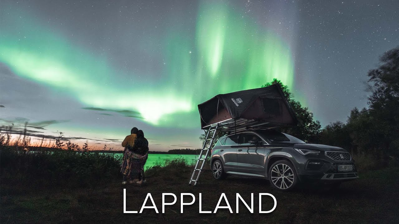So ATEMBERAUBEND war der Norden FINNLANDS🏕🤯 mit dem DACHZELT zum POLARKREIS - #OU21 Vlog05