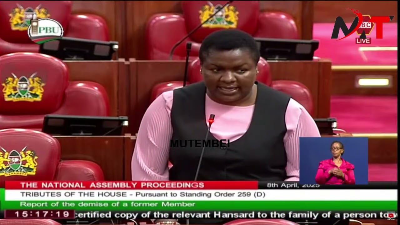 MPS PAUSES NATIONAL ASSEMBLY PROCEEDINGS AS THEY CONDOLE FORMER KAJIADO WOMEN REP JANET  TEYIA!!!